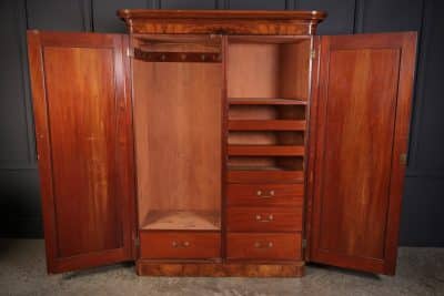 Victorian Burr Walnut Wardrobe - Image 5