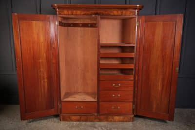 Victorian Burr Walnut Wardrobe Walnut Wardrobe Antique Furniture 7