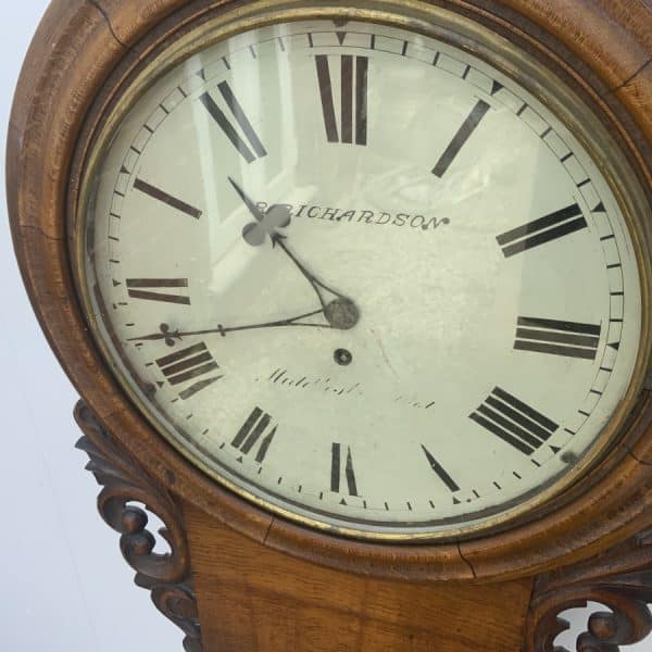Large Drop Dial Wall clock Antique Clocks 6