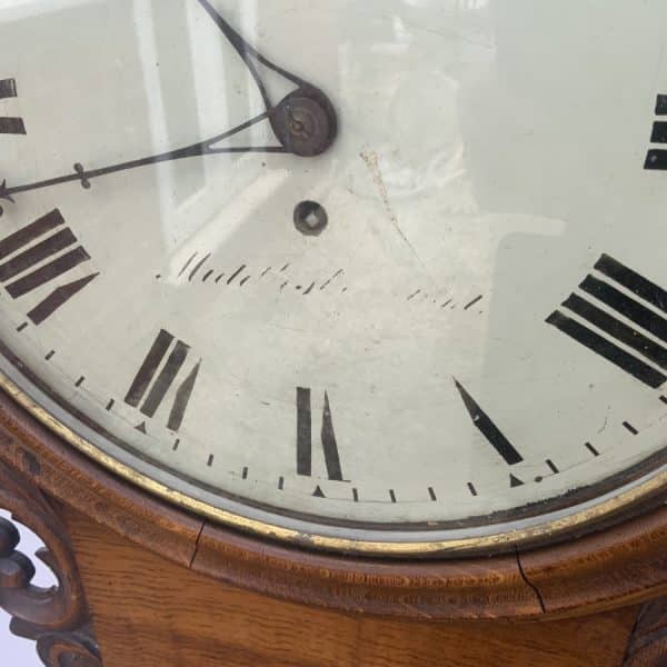Large Drop Dial Wall clock Antique Clocks 7