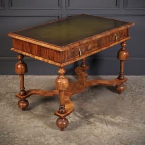 William & Mary Oyster Veneered Side Table centre table Antique Desks