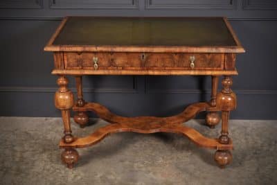 William & Mary Oyster Veneered Side Table - Image 3