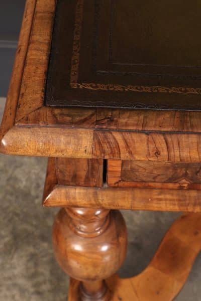 William & Mary Oyster Veneered Side Table - Image 6
