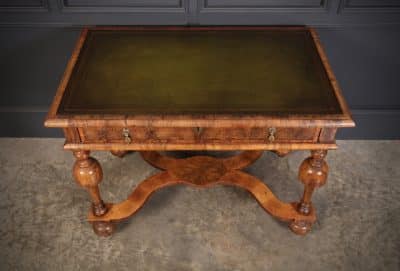 William & Mary Oyster Veneered Side Table - Image 7