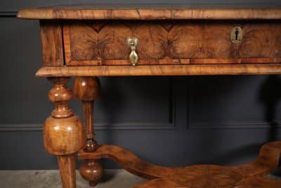 William & Mary Oyster Veneered Side Table - Image 8