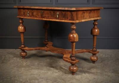 William & Mary Oyster Veneered Side Table - Image 11