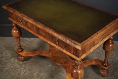 William & Mary Oyster Veneered Side Table - Image 12