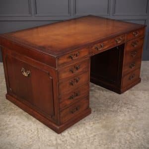 Rare Large George III Mahogany Partners Desk desk Antique Desks