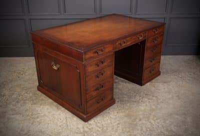 Rare Large George III Mahogany Partners Desk desk Antique Desks 3