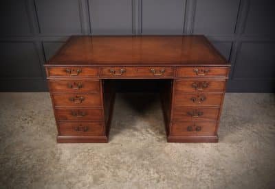 Rare Large George III Mahogany Partners Desk desk Antique Desks 5