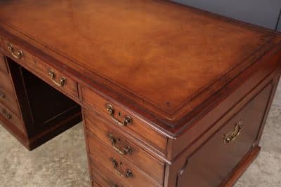 Rare Large George III Mahogany Partners Desk desk Antique Desks 10