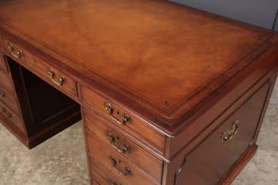 Rare Large George III Mahogany Partners Desk - Image 8