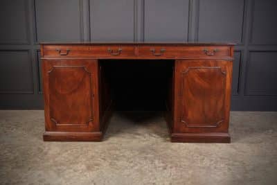 Rare Large George III Mahogany Partners Desk desk Antique Desks 14