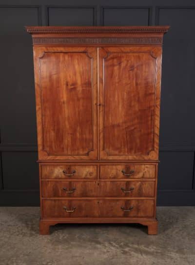 George III Mahogany Bachelors Wardrobe wardrobe Antique Wardrobes 5