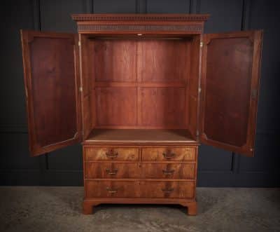 George III Mahogany Bachelors Wardrobe wardrobe Antique Wardrobes 6