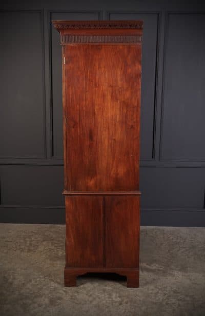 George III Mahogany Bachelors Wardrobe - Image 6