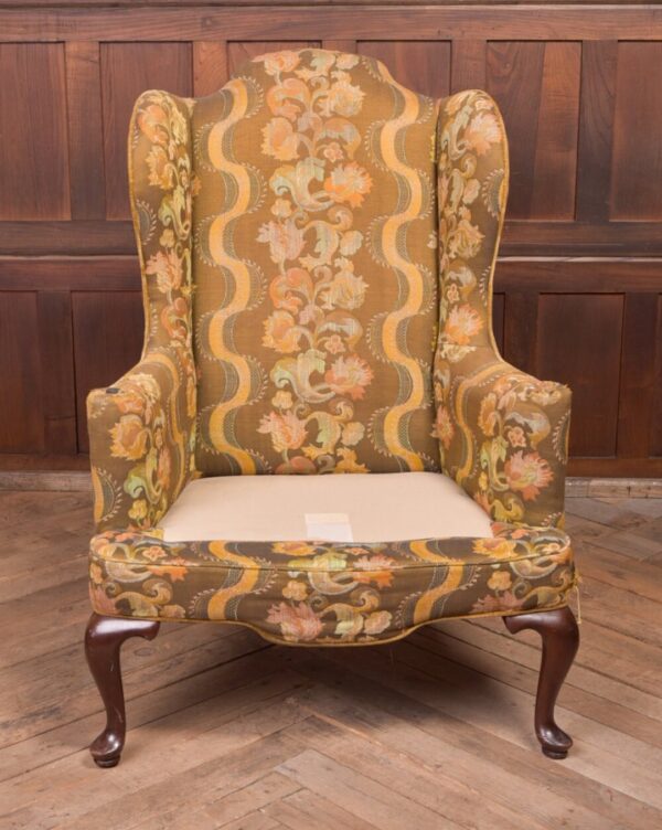 19th Century Tapestry Embroidered Wing Chair SAI2228 wing back Antique Chairs 14