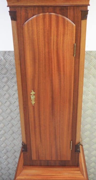 19THC English Style Chiming Longcase Clock Mahogany 8 Bell Grandfather Clock Dual Chime - Image 6
