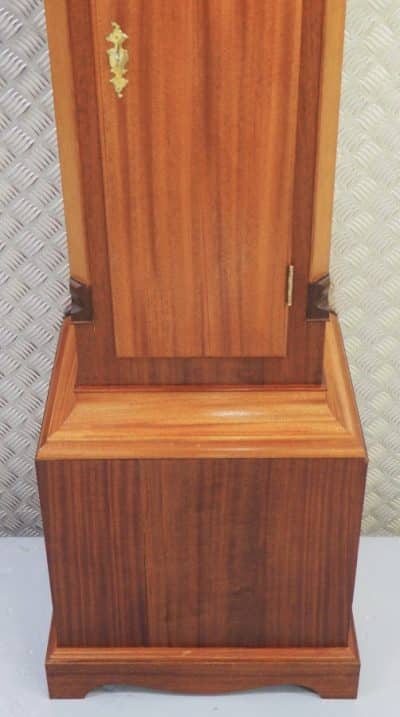 19THC English Style Chiming Longcase Clock Mahogany 8 Bell Grandfather Clock Dual Chime - Image 5