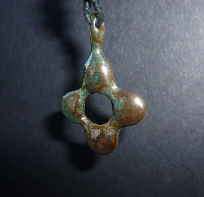 Ancient medieval Bronze  Cross (5119) Antique Jewellery 8