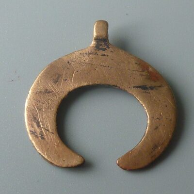 Ancient Antique Roman Bronze Lunar Pendant  (5132) Antique Jewellery 6