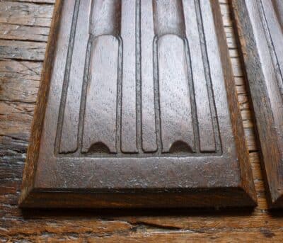 A Pair of small 18th century carved oak panels (7118) Antique Art 9