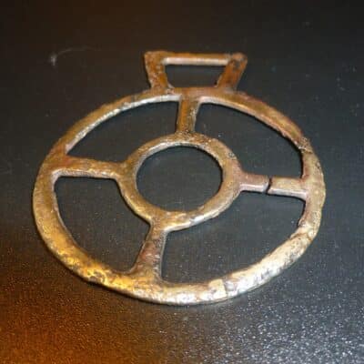 Ancient Antique Roman Bronze Solar Amulet Pendant  (5133) Antique Pendants 8