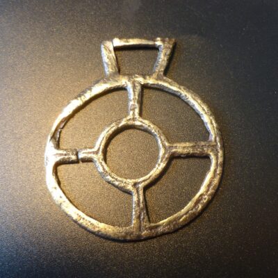 Ancient Antique Roman Bronze Solar Amulet Pendant  (5133) Antique Pendants 13