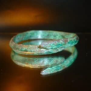 Antique Ancient Viking Norse Bronze Bracelet (5106) ancient viking Antique Art