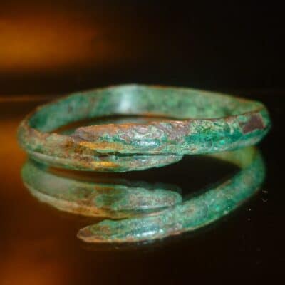 Antique Ancient Viking Norse Bronze Bracelet (5106) Antique Bracelets 5