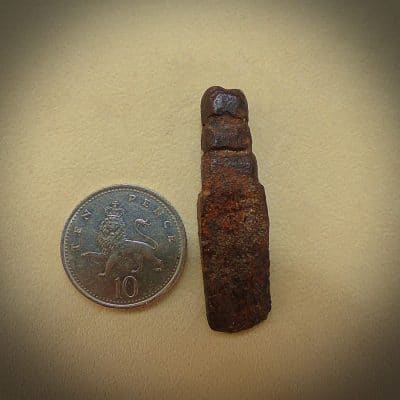 Chisel, Tiny ancient artifact, an artisans iron chisel tool (5067) antique chisel, Antique Collectibles 6
