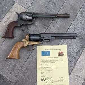 Colt deactivated comes with certificate plus replca Colt from 1974 Antique Guns