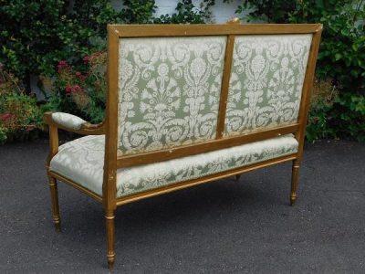 SOLD 19th century French gilt and carved parlour sofa 19th century Antique Chairs 4