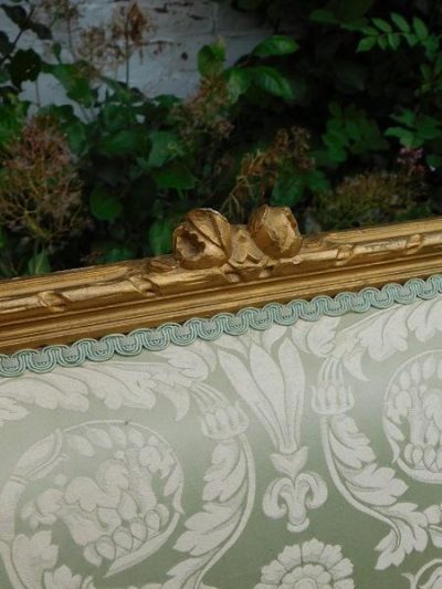 SOLD 19th century French gilt and carved parlour sofa 19th century Antique Chairs 6