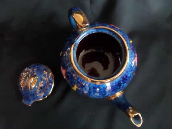 A 1930’S FLORAL DESIGN/GILDED TEA POT-possibly SADLER’S Antique Ceramics 6