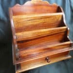AN EDWARDIAN MAHOGANY DESK TIDY/ORGANISER/LETTER RACK  c1908 Antique Boxes