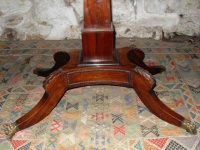 SOLD William 1V rosewood pedestal foldover card table 19th century Antique Tables 6