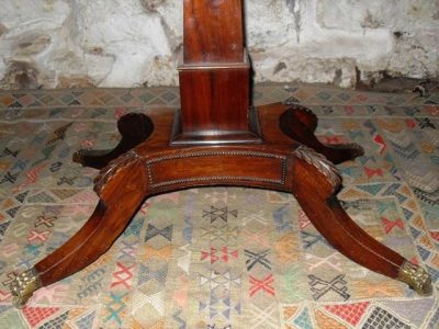 SOLD William 1V rosewood pedestal foldover card table - Image 4