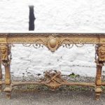 SOLD  Victorian gilt marble top Sideboard/Table 19th century Antique Furniture
