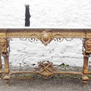 SOLD  Victorian gilt marble top Sideboard/Table 19th century Antique Furniture 3