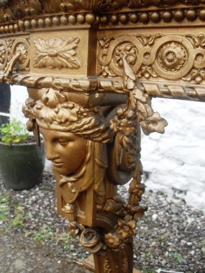 SOLD  Victorian gilt marble top Sideboard/Table - Image 5