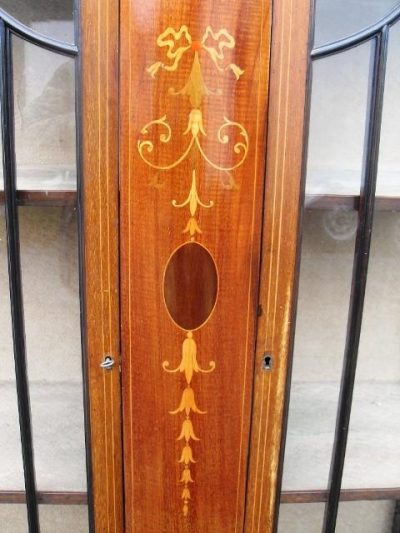 Edwardian inlaid mahogany cabinet - Image 4