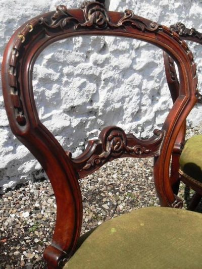 SOLD Set of 6 Victorian Mahogany chairs Antique Antique Chairs 5