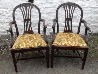 SOLD 8 Victorian S&H Jewell mahogany dining chairs - Image 2