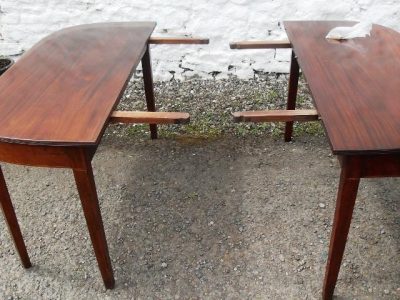 SOLD Georgian double D end dining table 18th Cent Antique Tables 4