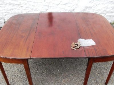 SOLD Georgian double D end dining table - Image 5