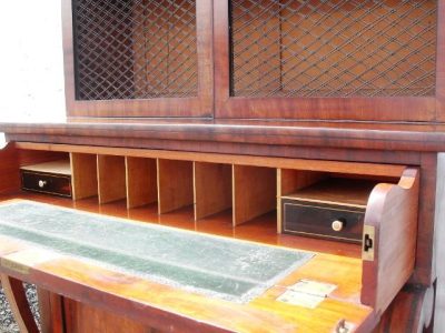 SOLD Regency period mahogany secretaire bookcase - Image 2