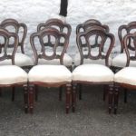 SOLD Set 12 Victorian mahogany dining chairs Antique Chairs Antique Chairs