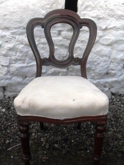 SOLD Set 12 Victorian mahogany dining chairs - Image 3