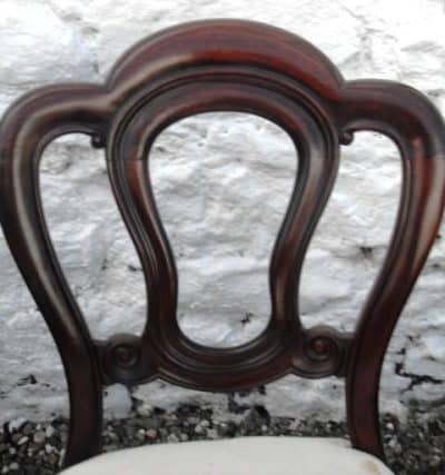 SOLD Set 12 Victorian mahogany dining chairs - Image 4